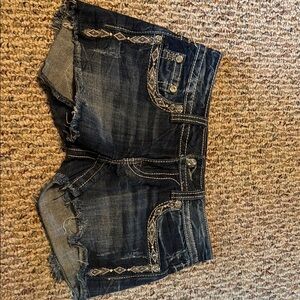 Miss Me Blue Denim Shorts